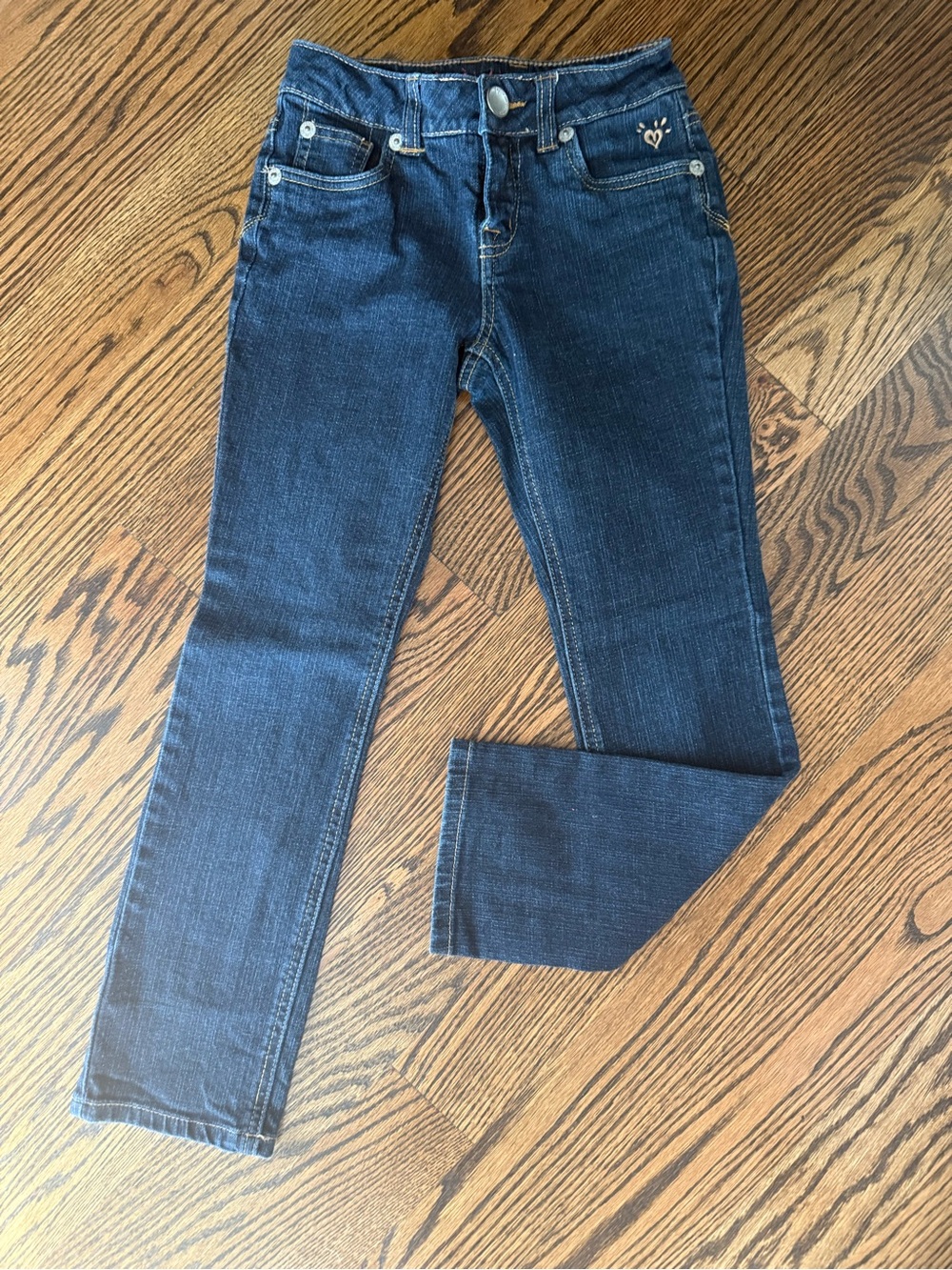 Justice girls 2010 simply low rise straight leg jeans 8 R